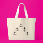 Bees in Formation Canvas Bags