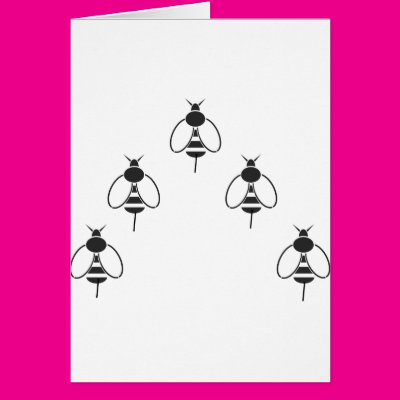 Bees in Formation Greeting Cards Zazzle_card Bees in Formation Greeting Cards Zazzle_card