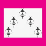 Bees in Formation Post Cards