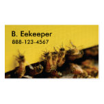 bees on yellow hive business cards