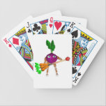 Beet & Carrot guitar on Bicycle® Playing Cards playing cards