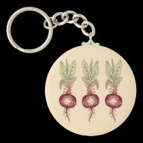 Beet keychains