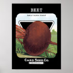 Beet Vintage Seed Packet Poster