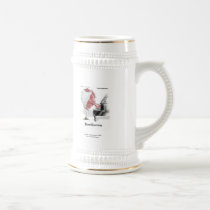 Beethoven Cartoon On Quality Funny Beer Stein mugs