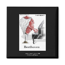 Beethoven Cartoon On Quality Funny Magnet