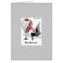 Beethoven Cartoon On Quality Note Cards cards