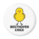 Beethoven Chick Fridge Magnets