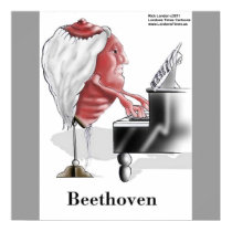 Beethoven Funny Designer/Cartoon Poster Print posters
