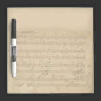 Beethoven Hammerklavier Manuscript dry erase boards