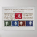 Beethoven Handel Spohr Haydn Mendelssohn posters