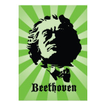 Beethoven in Green posters by TekArt Beethoven in Green posters