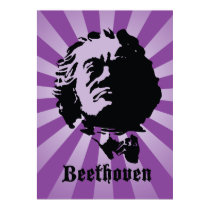 Beethoven in Purple posters by TekArt Beethoven in Purple posters