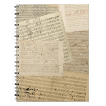 Beethoven Manuscript Medley Spiral Notebook