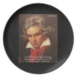 Beethoven "Of Heaven" Love Quote Plates