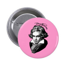 Beethoven Portrait on T shirts, Mugs, Gifts Pins