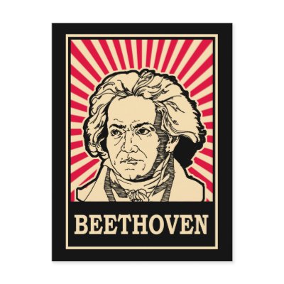 Beethoven Post Card by thinkers