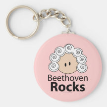 Beethoven Rocks Key Chain