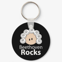 Beethoven Rocks Key Chain keychains by MusicTeesGifts Beethoven Rocks Key Chain keychains