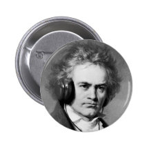 Beethoven Rocks Pinback Buttons