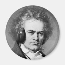 Beethoven Rocks Refrigerator Magnet