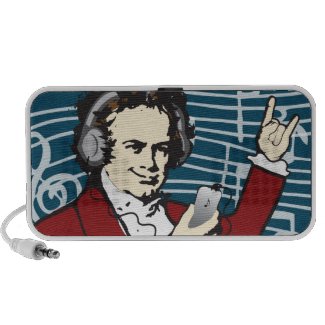 Beethoven Rocks Speaker doodle