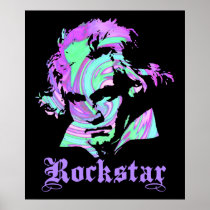 Beethoven Rockstar Print