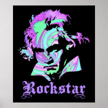 Beethoven Rockstar Print