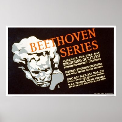 Beethoven Series 1937 WPA Print by lc_wpa