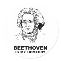 Beethoven stickers by thinkers Beethoven stickers