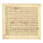 Beethoven Symphony No. 9 Original Manuscript Print posters