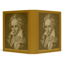 Beethoven text portrait binders by geargems Beethoven text portrait binders