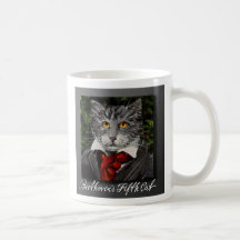 Beethoven's  Fifth Cat Coffee Mug
