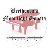beethovens moonlight sonata  gifts stickers