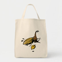 Beetle Insect Bug Nature Cartoon Art Animal Canvas Bags