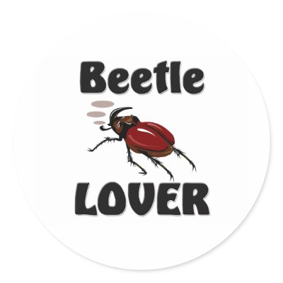 Beetle Lover Round Stickers by AnimalShirts