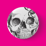 Beetle on a Skull Pinback Buttons