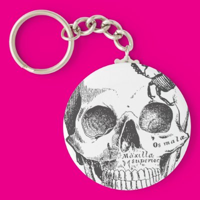 Beetle on a Skull Keychain Zazzle_keychain Beetle on a Skull Keychain Zazzle_keychain