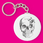 Beetle on a Skull Key Chain