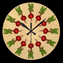 Beets Illustration wall clocks