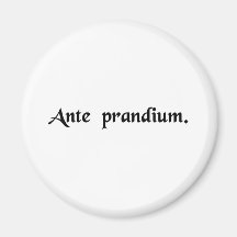 Before a meal fridge magnet