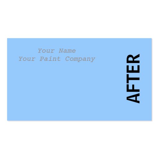 Before and After Business Cards (back side)