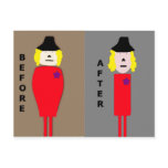 Before and After Weight Loss Congratulations postcards