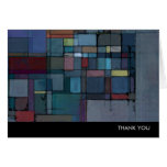 Before Dawn Abstract Art Thank You Note Cards cards