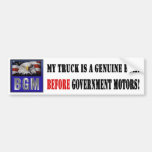 Before Government Motors - Truck Bumper Stickers