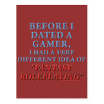 Before I Dated a Gamer Post Card