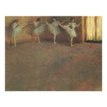Before the Ballet (detail) by Edgar Degas Custom Invitations