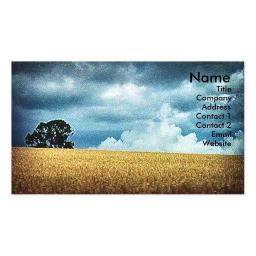 Before The Harvest, business card template