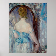 Before the Mirror by Edouard Manet Posters