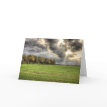 Before the Rain Countryside Greetings card cards