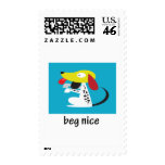Beg Nice Cute Puppy Postage Stamp